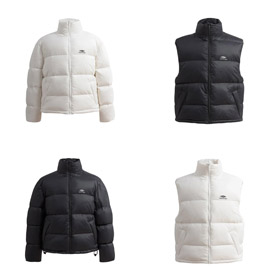 Balenciaga solid color Logo letter print zipper stand collar ski jacket loose version-4279